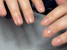 ドットエス(.S)/ショートネイル×ラメフレンチ