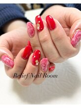 リリーフネイルルーム(RELiEF NAiL ROOM)/マーブルネイル