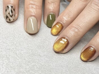 ニコミー(nicomii)/レオパードネイル/¥7000