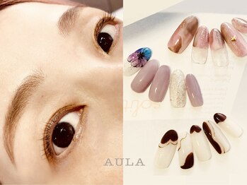 サロン アウラ(salon AULA)/シーズンネイル×眉毛wax