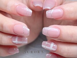 囲みフレンチ ガーリー チェック
