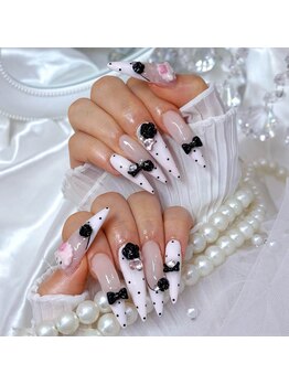 ピアノちゃん×ドットネイル