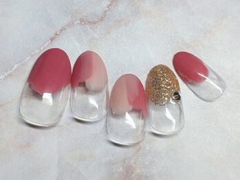 ミュゲットネイル(Muguet nail)/塗りかけネイル