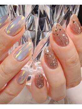 ピカキラ★アシンメトリーネイル