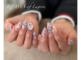 大人フラワーネイル