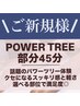 特別価格で◎新感覚の心地よさを体験★【パワーツリー部分45分】通常7700