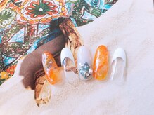 ネイルサロン&スクール ジーナ(GINA)/定番のマーブルもクリア感に♪