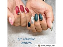 アオヤ(h/n collection AWOYA)/アシンメトリーネイル