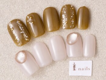 アイネイルズ 三宮店(I nails)の写真/初回オフ込★シンプルコース¥6500♪シンプルだけどトレンド感も♪日常使いもお呼ばれネイルも☆［三宮］