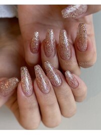 ラメ×ロングネイル