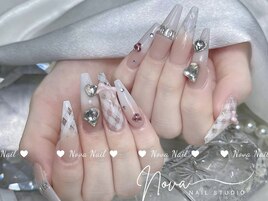 ＃持ち込みピンク可愛いネイル