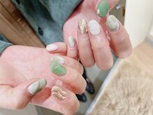 キキネイル 二子玉川(kikinail)/グリーンニュアンスネイル