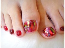 アミュリー ネイル アトリエ(Amury nail atelier)/ボルドー オーロラ 大人 