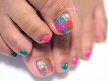 ネイル アトリエ コモード(nail atelier Comodo)/ニュアンスネイル[Xmasチェック]