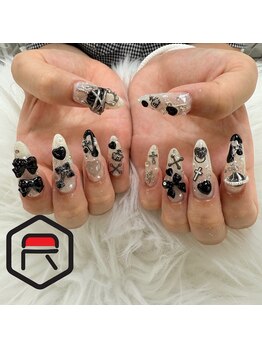 東海最大級ネイルサロン by レディスペネイル 名駅店/ゴテゴテネイル