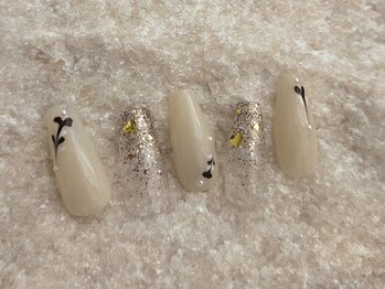 ネイルサロン ウノ 湘南平塚(UNO)/バレンタインネイル　7,700