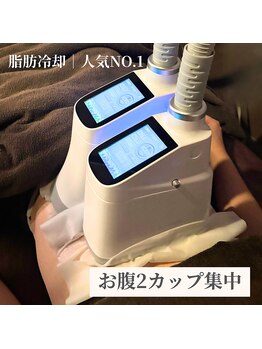 ビーサロン(B-salon)の写真/落ちにくいお腹・二の腕・太ももに◎脂肪冷却で気になる部分を集中ケア！理想のボディラインへ♪