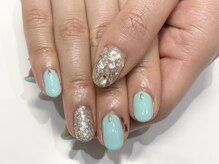 クォーターリゾートネイル(QUARTER RESORT nail)/シェル埋め尽くしネイル☆