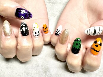ジュリネイル(JULIE NAIL)/ハロウィンネイル☆