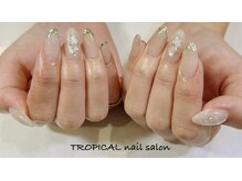 トロピカル(TROPICAL)/ガラスフレンチネイル