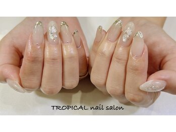 トロピカル(TROPICAL)/ガラスフレンチネイル