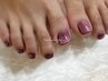 Foot◆ワンカラー(1色塗り)orマグネット　￥10450～ [フットネイル/シンプル]