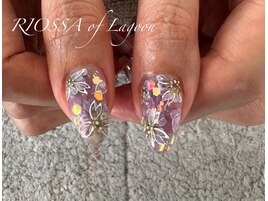 大人フラワーネイル