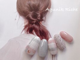 【チェックネイル】