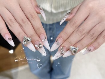 リンドネイル バイ モカ アンド ララ(Lind nail by moca and LaLa)/【mian】白グラネイル