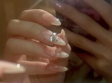 ジェミーネイル エビス(Jemiy nail ebisu)/チークストーンリボン