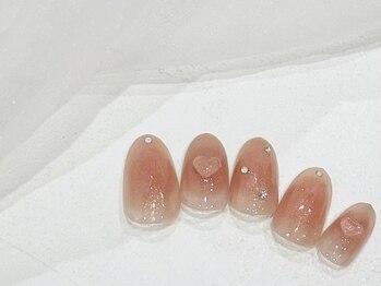 チークネイル/ハートネイル