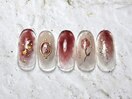 赤い薔薇うるネイル