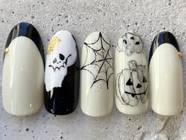 水彩フレンチハロウィン ¥14000