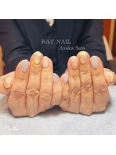 セラ ネイル(SERA Nail)/ミモザとマグネットの春ネイル