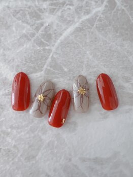 ミテソロ(mi tesoro)/2024年9月定額ネイル 6600