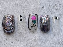 シープラスエー(C+A)/カラフルガラス風ネイル