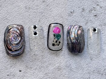 シープラスエー(C+A)/カラフルガラス風ネイル