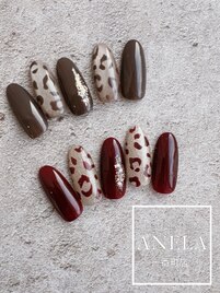 レオパード柄ネイル