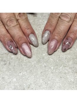 ホロお花ネイル♪マグネット♪