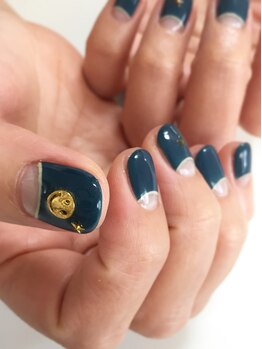 親指にポイントを