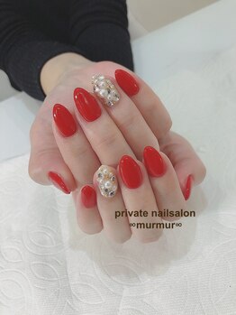 プライベート ネイルサロン マーマ(murmur)/ストーン埋め尽くしネイル