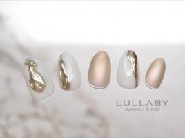 冬のホワイトニュアンスネイル