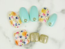 モアニ ヒロオ 渋谷店(MOANI Hiroo)/爽やか夏のフラワーネイル☆
