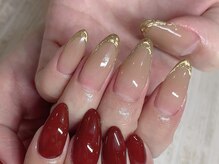 カラーズ(colors.)/アシメ×ミラーフレンチ。