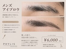 フィリス アイラッシュ 横浜ランドマークプラザ店(PHYLIS)/メンズアイブロウワックス