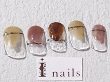 アイネイルズ 梅田店(I nails)/シンプルニュアンス￥7700