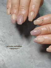 プライベート ネイルサロン マーマ(murmur)/きれいめデザインネイル