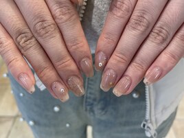 beige×ゴールド×きらきら