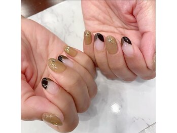 ハーティーネイル 自由が丘南口店(heartynail)/ブラウンネイル