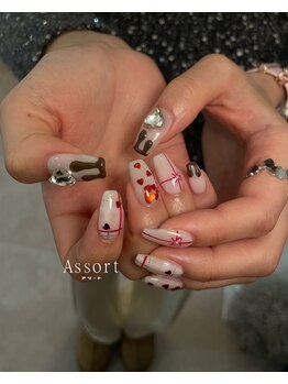 アソート 神戸元町(Assort)/ミディアムアート+パーツ代